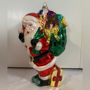 Vintage 1998 BK large, hand blown glass,Christmas ornament.